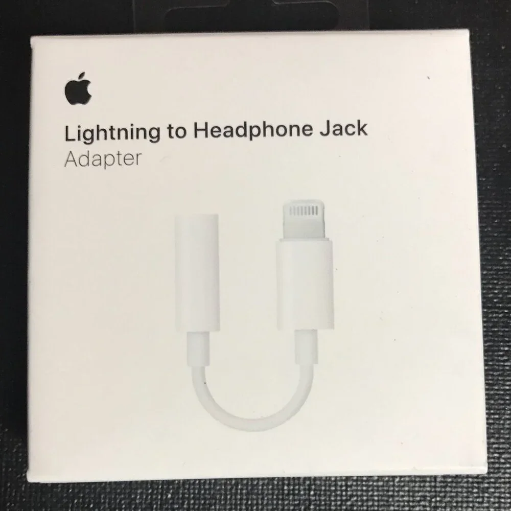 Original Apple Lightning to Headphone Jack Adapter